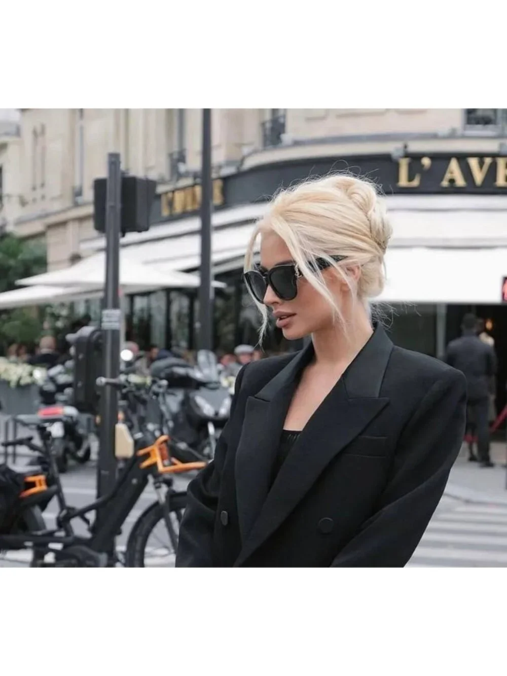 Saint Laurent SLM95/K 001 Square Sunglasses - Black / Grey